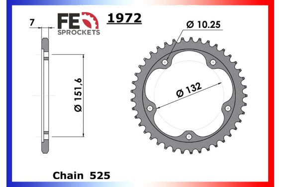 Kit Chaine Moto FE pour MV Agusta F4 1000 (2005)
