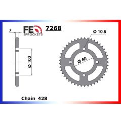 Kit Chaine Moto FE pour Suzuki Marauder 125 (98-13)