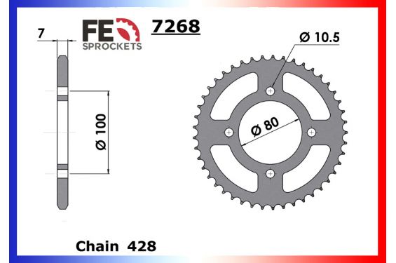 Kit Chaine Moto FE pour Suzuki Marauder 125 (98-13) Kit Chaine Moto FE pour Suzuki Marauder 125 (98-13)