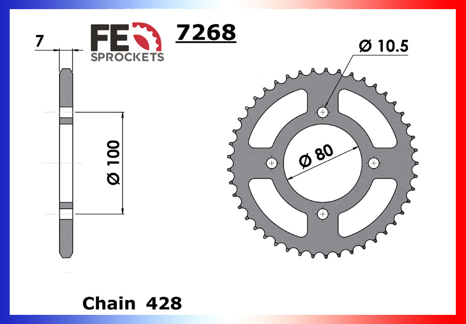 Kit Chaine Moto FE pour Suzuki Marauder 125 (98-13)