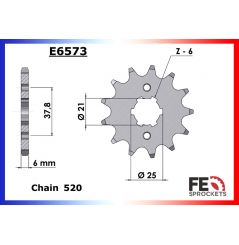 Kit Chaine Moto FE pour Yamaha Virago 125 (96-02)