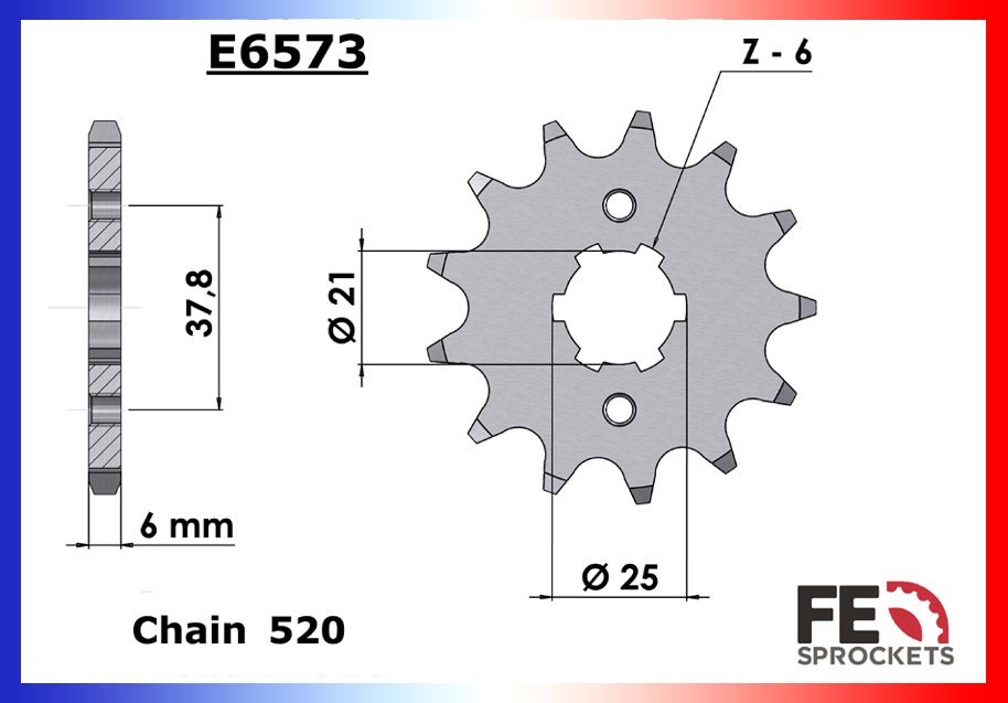 Kit Chaine Moto FE pour Yamaha Virago 125 (96-02)