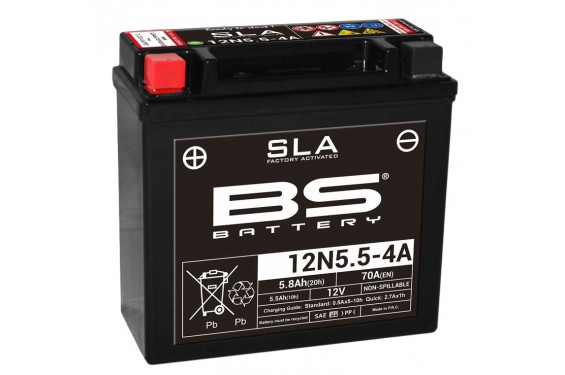 Batterie Moto BS 12N5.5-4A SLA