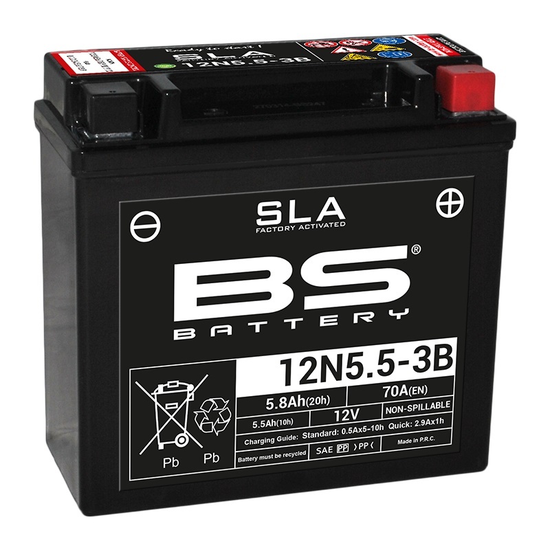 Batterie Moto BS SLA 12N5.5 - 3B