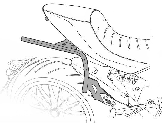 Support de Valise Shad 3P System pour Ducati Diavel 1260 S (19-22)