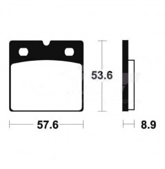 Plaquette de frein Avant Brembo 07BB21SA - Syntérisé Route