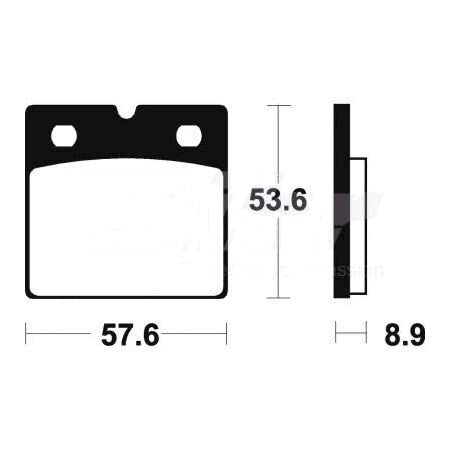 Plaquette de frein Avant Brembo 07BB21SA - Syntérisé Route