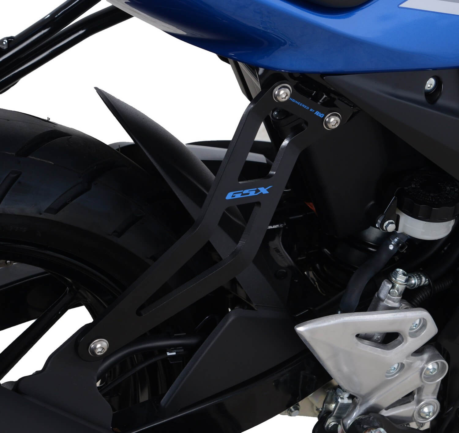 Support de Silencieux R&G pour GSX-R125 (17-24) - EH0083BK-BLUE