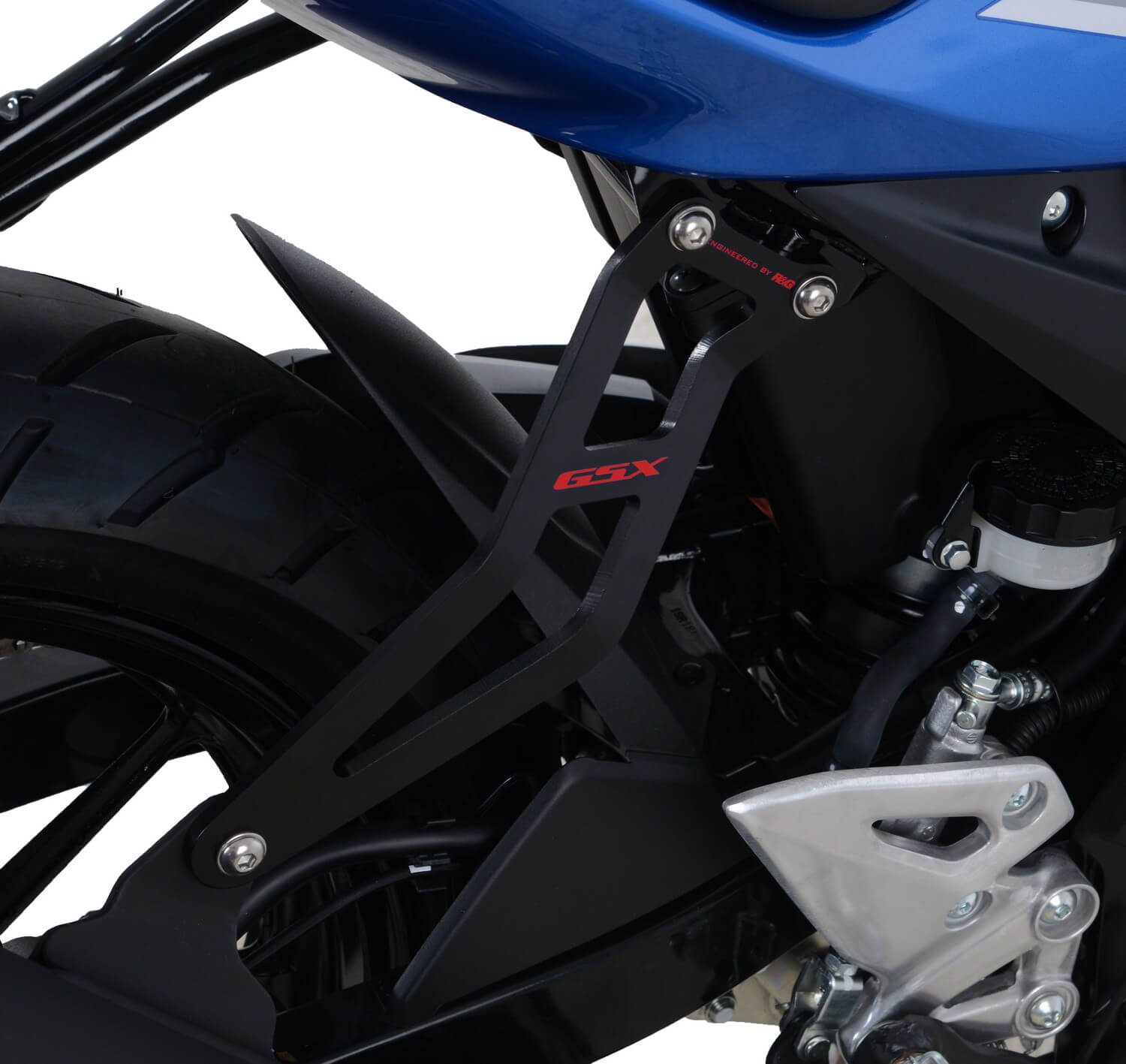 Support de Silencieux R&G pour GSX-R 125 (17-24) - EH0083BK-RED