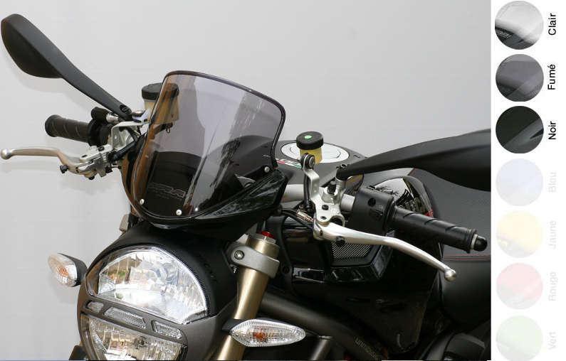 Bulle Tourisme Moto MRA +60mm pour Ducati 796 Monster (10-15)
