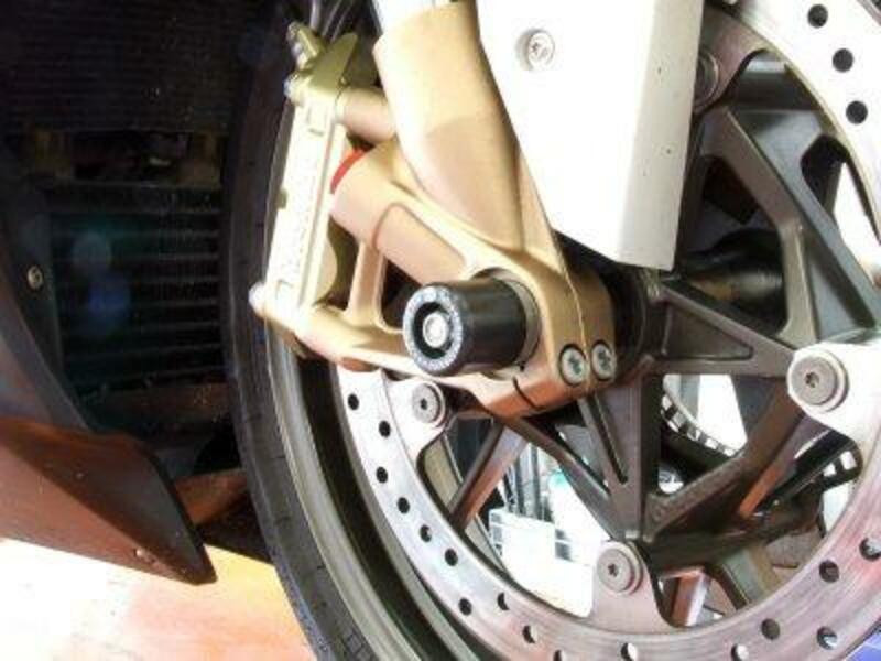 Roulettes de protection de fourche R&G pour BMW S100RR HP4 (09-23) - FP0093BK