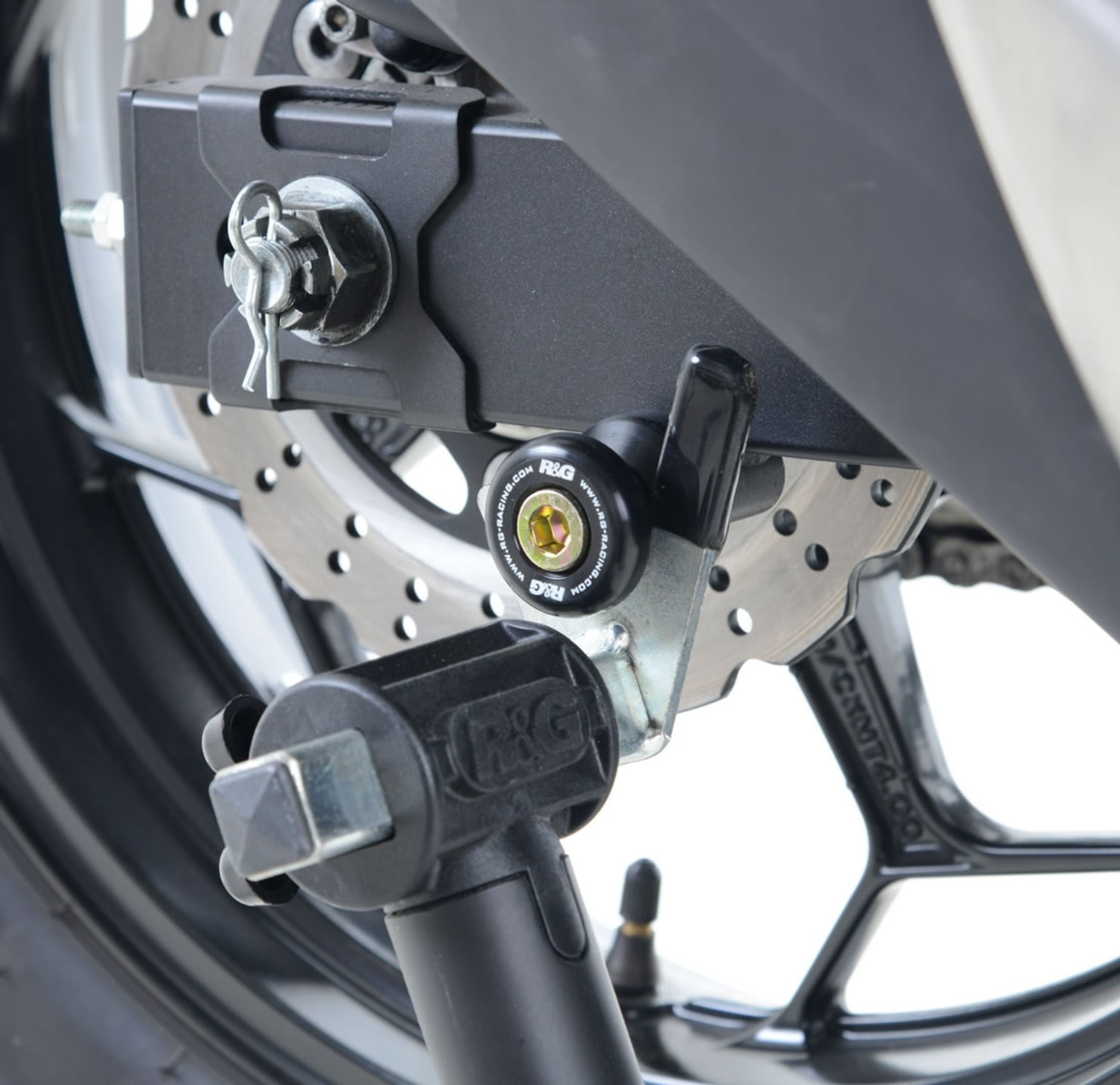 Pions / Diabolo de levage racing R&G pour Kawasaki Z300 (16-18)