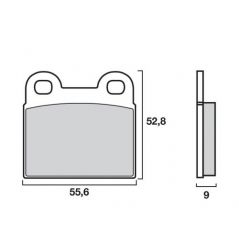 Plaquette de frein Avant Brembo 07GR60.07 - Organique Route