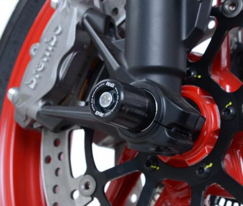 Roulettes de protection de fourche R&G pour Ducati Multistrada et Monster 1200 (10-20) - FP0097BK