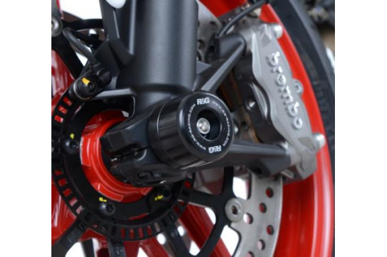 Roulettes de protection de fourche R&G pour Ducati Multistrada et Monster 1200 (10-20) - FP0097BK Roulettes de protection de fourche R&G pour Ducati Multistrada et Monster 1200 (10-20) - FP0097BK