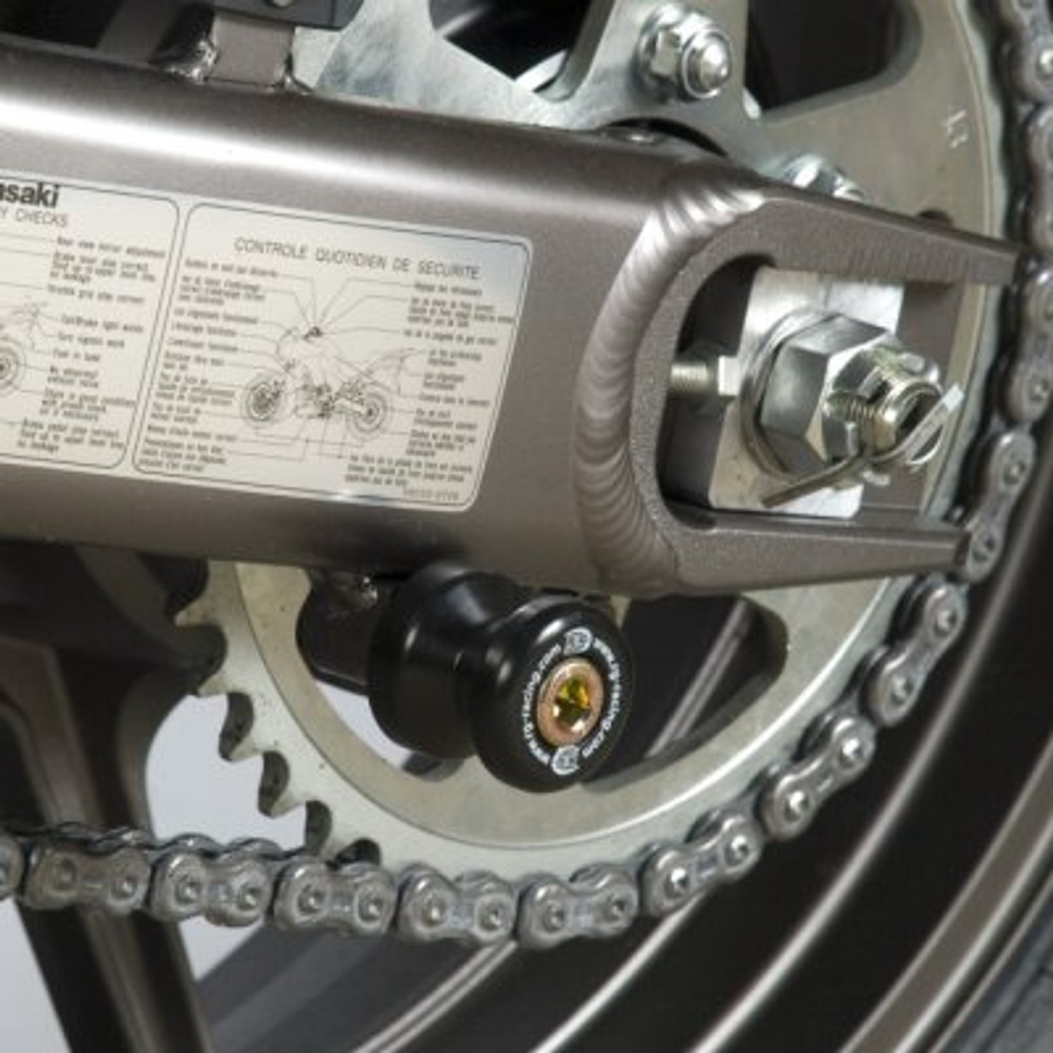 Pions / Diabolo de levage racing R&G pour Versys 650 ABS (06-23)