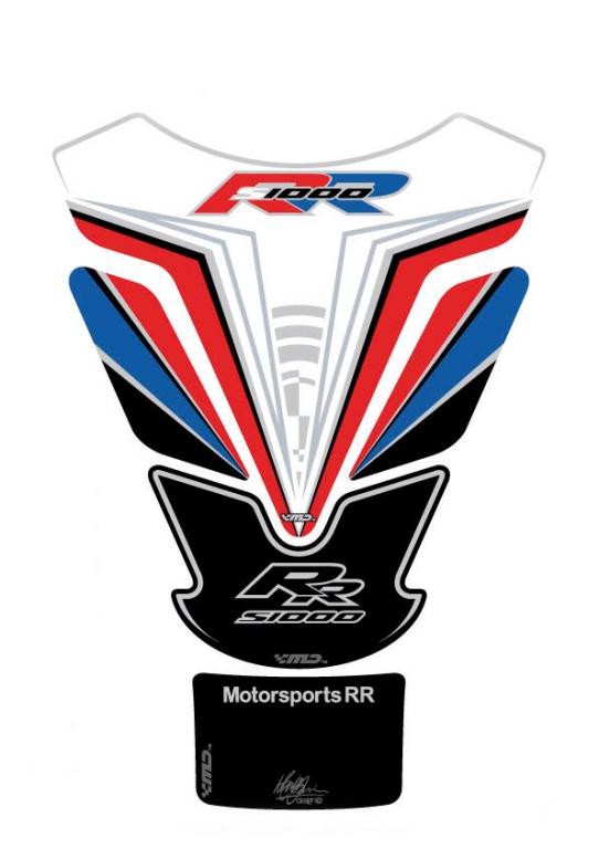 Protection de Réservoir Moto Blanc pour BMW S 1000 RR (09-11)