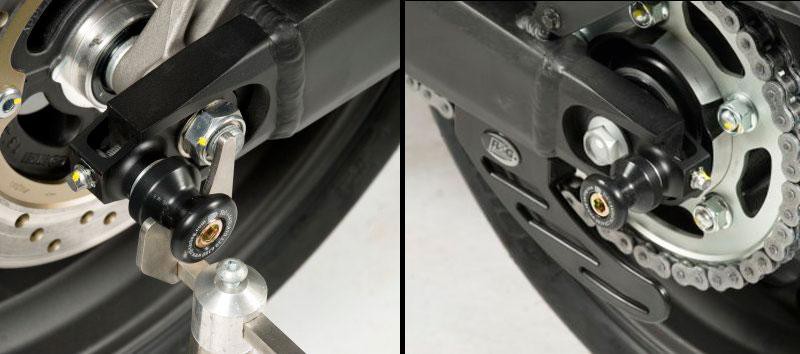 Pions / Diabolo de levage racing R&G pour CBR600F (11-13) et Hornet 600 (11-14) - CR0038BK