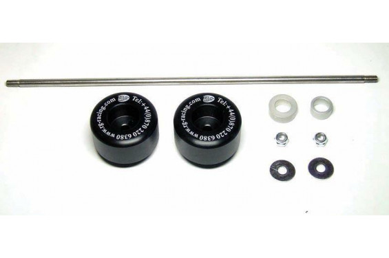 Roulettes de protection de fourche R&G pour DL 650 V-Strom (04-12) DL 1000 V-Strom (04-07) - FP0023BK Roulettes de protection de fourche R&G pour DL 650 V-Strom (04-12) DL 1000 V-Strom (04-07) - FP0023BK