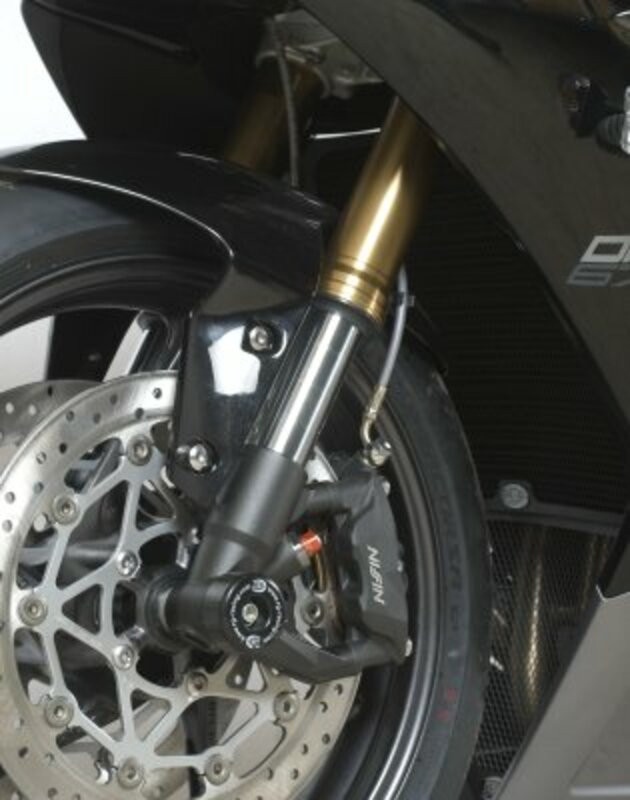 Roulettes de protection de fourche R&G pour Daytona 675, R (13-16) Street Triple, R (13-17) - FP0198BK