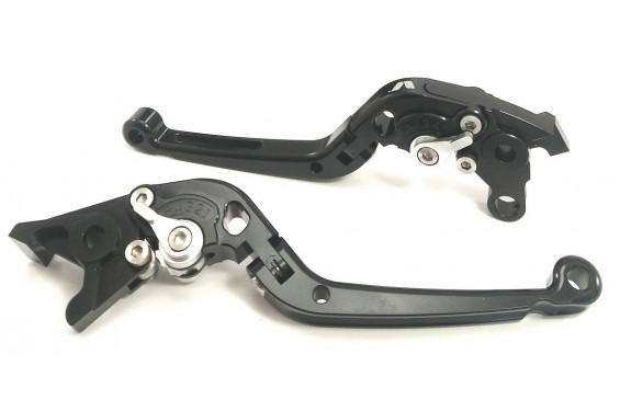 Paire de Leviers Moto Repliable Taillé Masse pour Yamaha FZ6 / Fazer (04-10) XJ6 / Diversion (09-17)