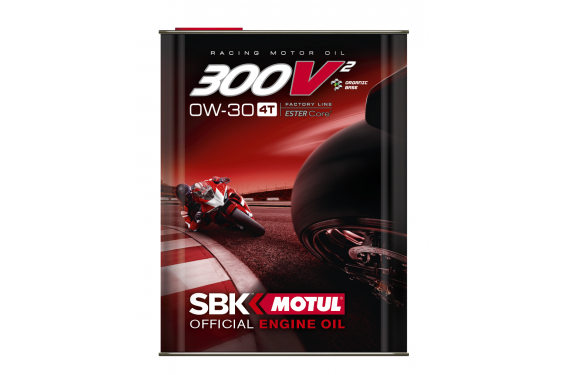 Huile moto Motul 300V² 4T Factory Line 0W30 - 2 Litres Huile moto Motul 300V² 4T Factory Line 0W30 - 2 Litres