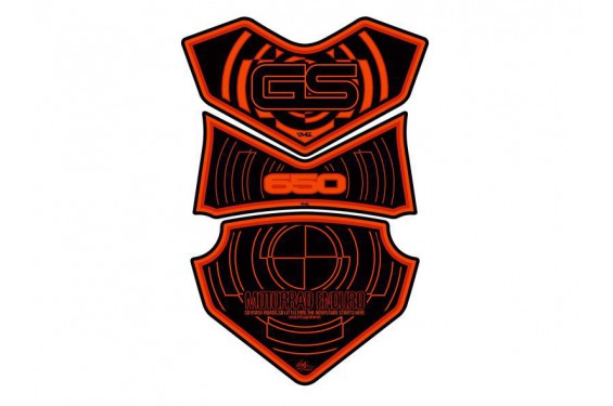 Protection de Réservoir Moto Noir - Orange pour BMW F 650 GS (08-13)