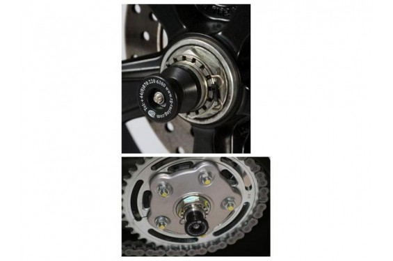 Roulettes diabolo arrière R&G pour 797 Monster (17-19) - SS0044BK Roulettes diabolo arrière R&G pour 797 Monster (17-19) - SS0044BK