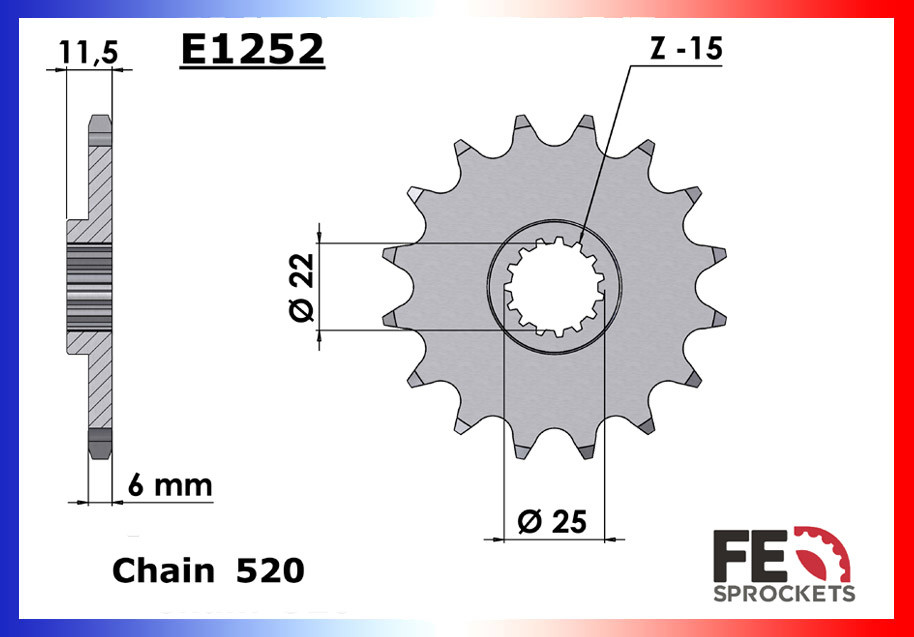 Pignon de Sortie de Boîte FE pour KTM 660 LC4 (02-06)