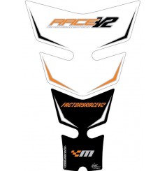 Protection de Réservoir Moto Blanc - Noir pour KTM 1190 RC-8 / R (08-15)