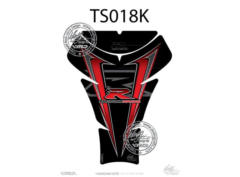Protection de Réservoir Moto Noir - Rouge pour Suzuki GSX-R  600 / 750 / 1000 (05-16)