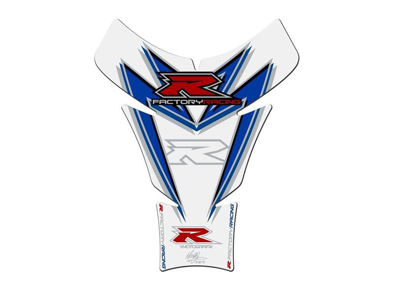 Protection de Réservoir Moto Bleu - Blanc pour Suzuki GSX-R  600 / 750 / 1000 (05-16)