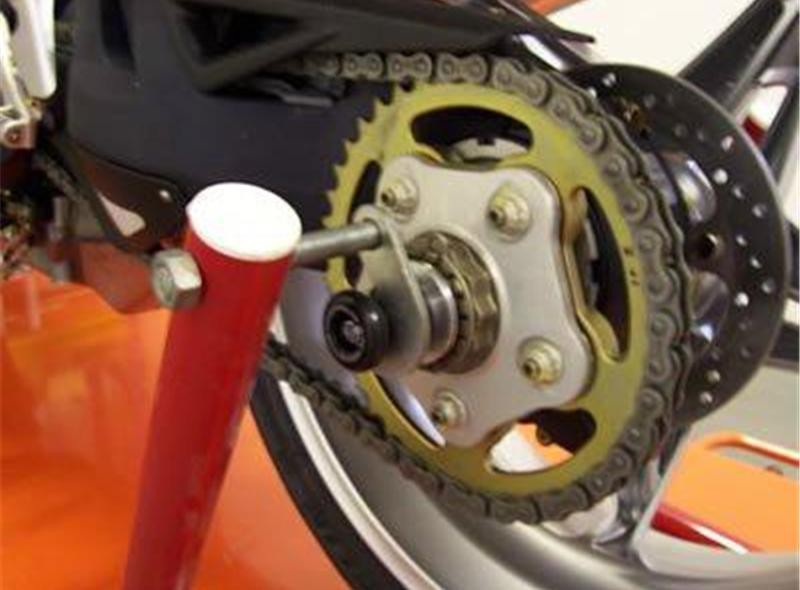 Roulettes diabolo arrière R&G pour 800 Stradale, Turismo et Rivale (14-24) - SS0002BK