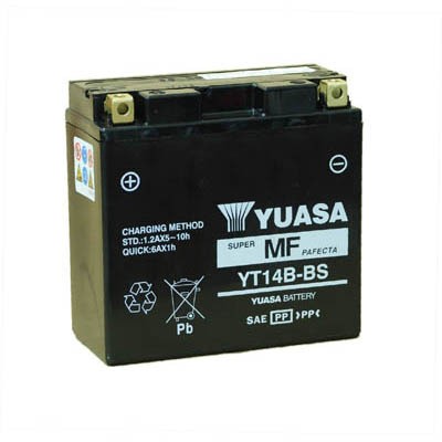 Batterie Moto Yuasa YT14B / Activée Usine