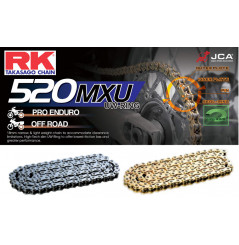 Chaîne de Transmission Moto Cross RK 520 MXU Ultra Renforcée avec Joint