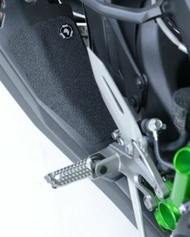 Protection Bras Oscillant Et Silencieux Anti-Frottement R&G pour Kawasaki H2 - R (15-21) - EZBG405BL
