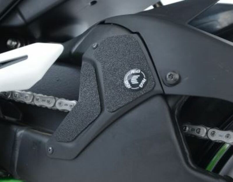 Protection Bras Oscillant Et Silencieux Anti-Frottement R&G pour Kawasaki H2 - R (15-21) - EZBG405BL