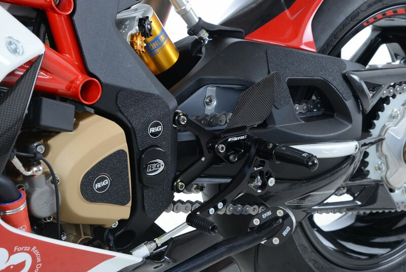 Protection Cadre Et Bras Oscillant Anti-Frottement R&G pour MV Agusta F4 1000 R - RR - RC (10-19) - EZBG600BL