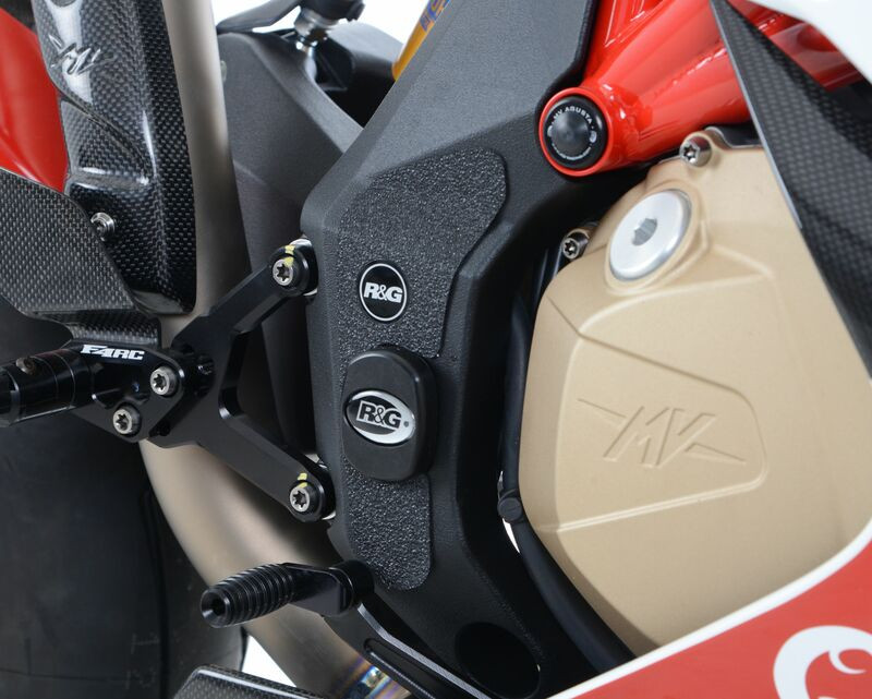 Protection Cadre Et Bras Oscillant Anti-Frottement R&G pour MV Agusta F4 1000 R - RR - RC (10-19) - EZBG600BL