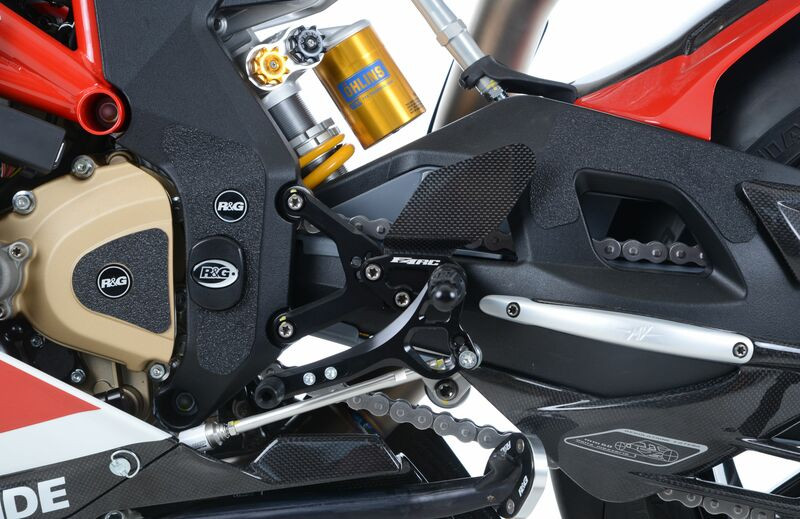 Protection Cadre Et Bras Oscillant Anti-Frottement R&G pour MV Agusta F4 1000 R - RR - RC (10-19) - EZBG600BL