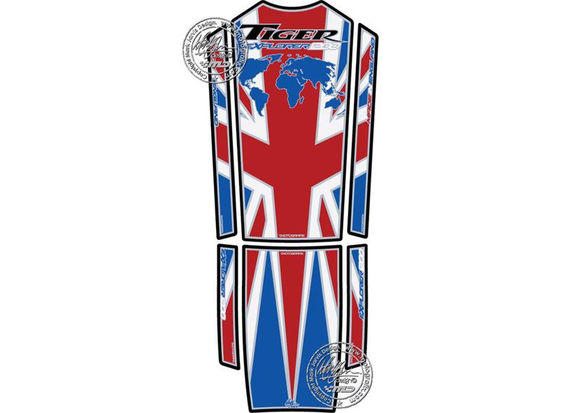 Protection de Réservoir Moto Union Jack pour Triumph Tiger 1200 (12-19)