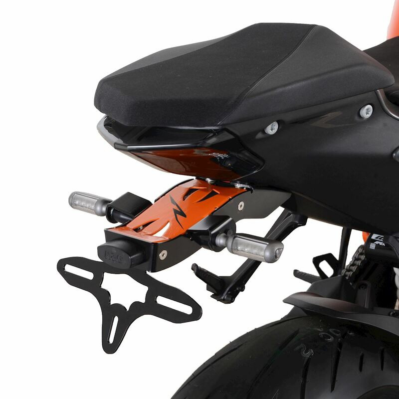 Support de Plaque R&G Noir / Orange pour KTM 1290 Super Duke R (20-21) - LP0288BK-OR