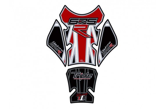 Protection de Réservoir Moto Noir - Rouge pour Triumph 675 Daytona - Street Triple (12-17)
