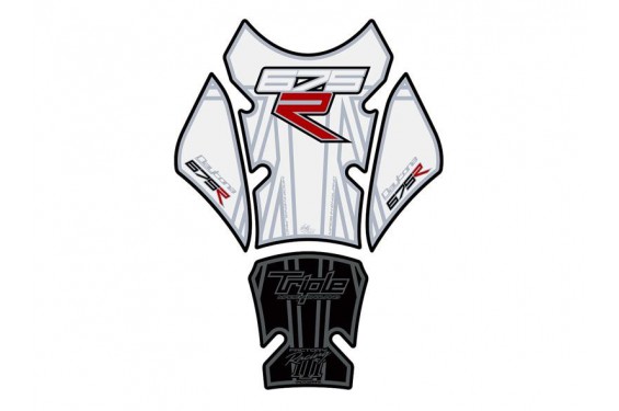 Protection de Réservoir Moto Noir - Blanc pour Triumph 675 Daytona - Street Triple (12-17) Protection de Réservoir Moto Noir - Blanc pour Triumph 675 Daytona - Street Triple (12-17)