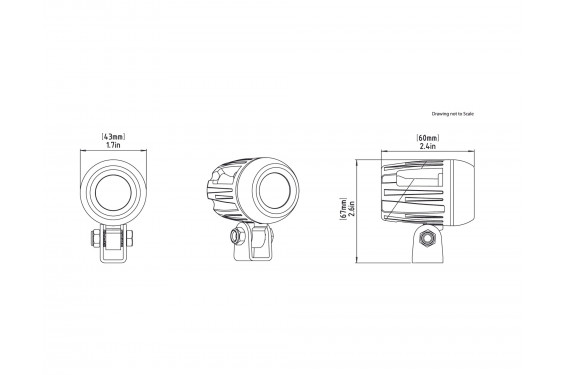 Feux Additionnels Moto - Quad DENALI DM Led 10w Feux Additionnels Moto - Quad DENALI DM Led 10w
