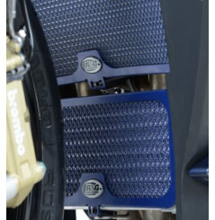 Protection de Radiateur d'Huile Alu Bleu R&G pour BMW S 1000 RR (10-18) HP4 (09-14) - OCG0005DKBLUE