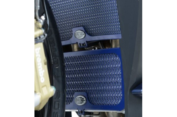 Protection de Radiateur d'Huile Alu Bleu R&G pour BMW S 1000 R (14-20) - OCG0005DKBLUE