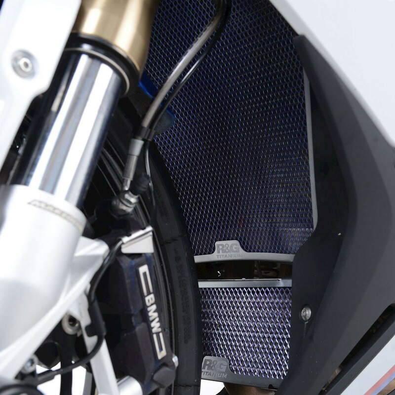 Protection de Radiateur d'Huile Titane R&G pour BMW S1000 XR et M (20-24) - OCG0034RACINGTI