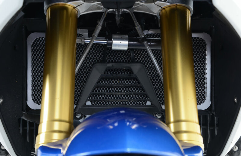 Protection de Radiateur Alu Bleu R&G pour BMW R 1200 RS (15-18) - RAD0196BLUE