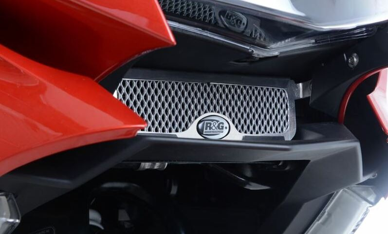 Protection de Radiateur d'Huile Argent R&G pour BMW K1600 GT (17-24) - OCG0032SI